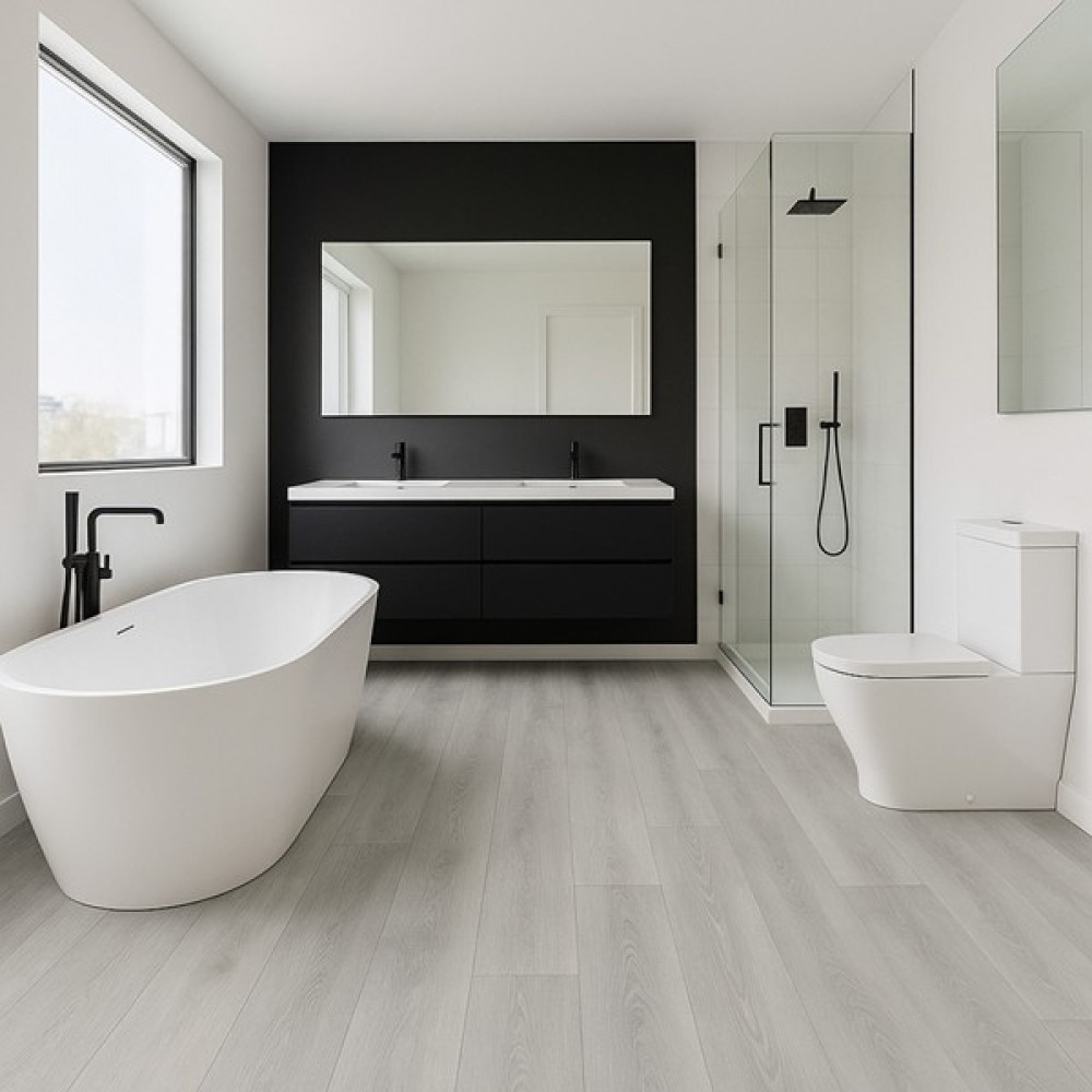 BASIC LVT ΒΙΝΥΛΙΚΗ ΛΩΡΙΔΑ 2mm GREY OAK 98282 NewPlan
