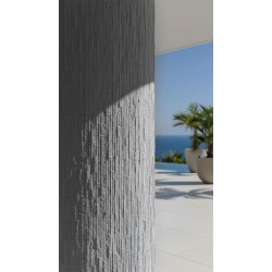 PANEL 111040 (ΚΙΒ 10ΤΜΧ) ΕΥΚΑΜΠΤΗΣ ΠΕΤΡΑΣ 600/1200mm MURETTO STONE LIGHT GREY NewPlan