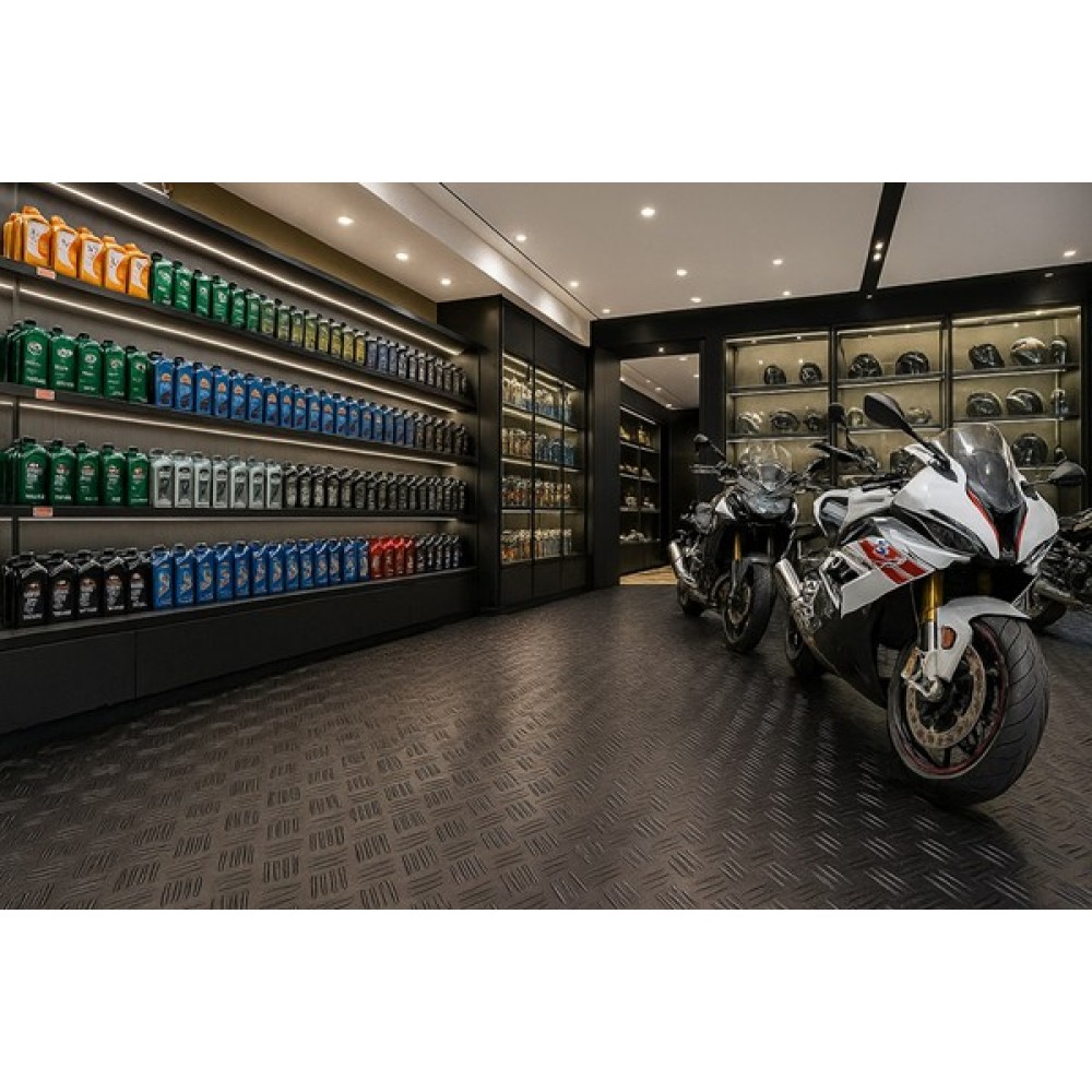 ΔΑΠΕΔΟ ΚΑΟΥΤΣΟΥΚ 9005 3mm CHECKER ΛΑΜΑΡΙΝΑ 1Μ NewPlan