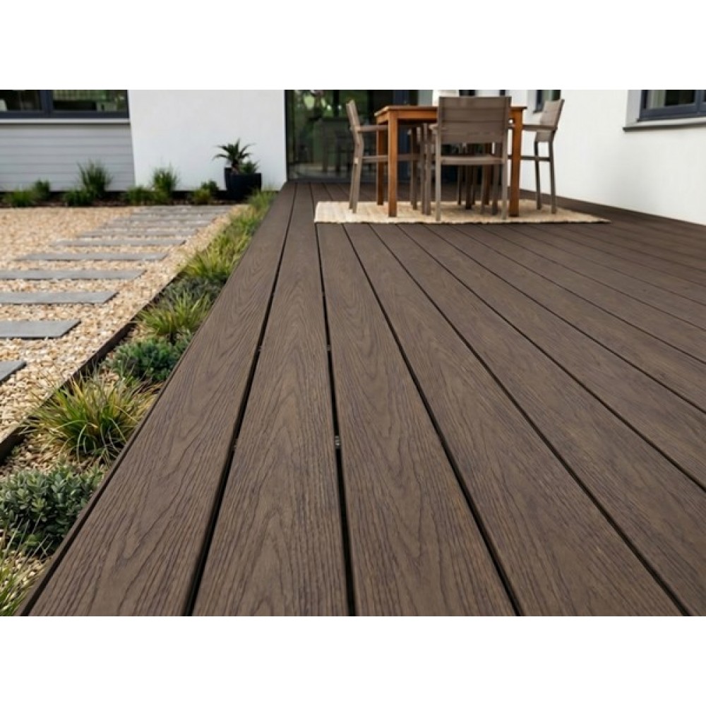 DECK-WPC ΔΑΠΕΔΟΥ PREMIUM 23/140mm ANTIQUE/WALNUT 620110 NewPlan