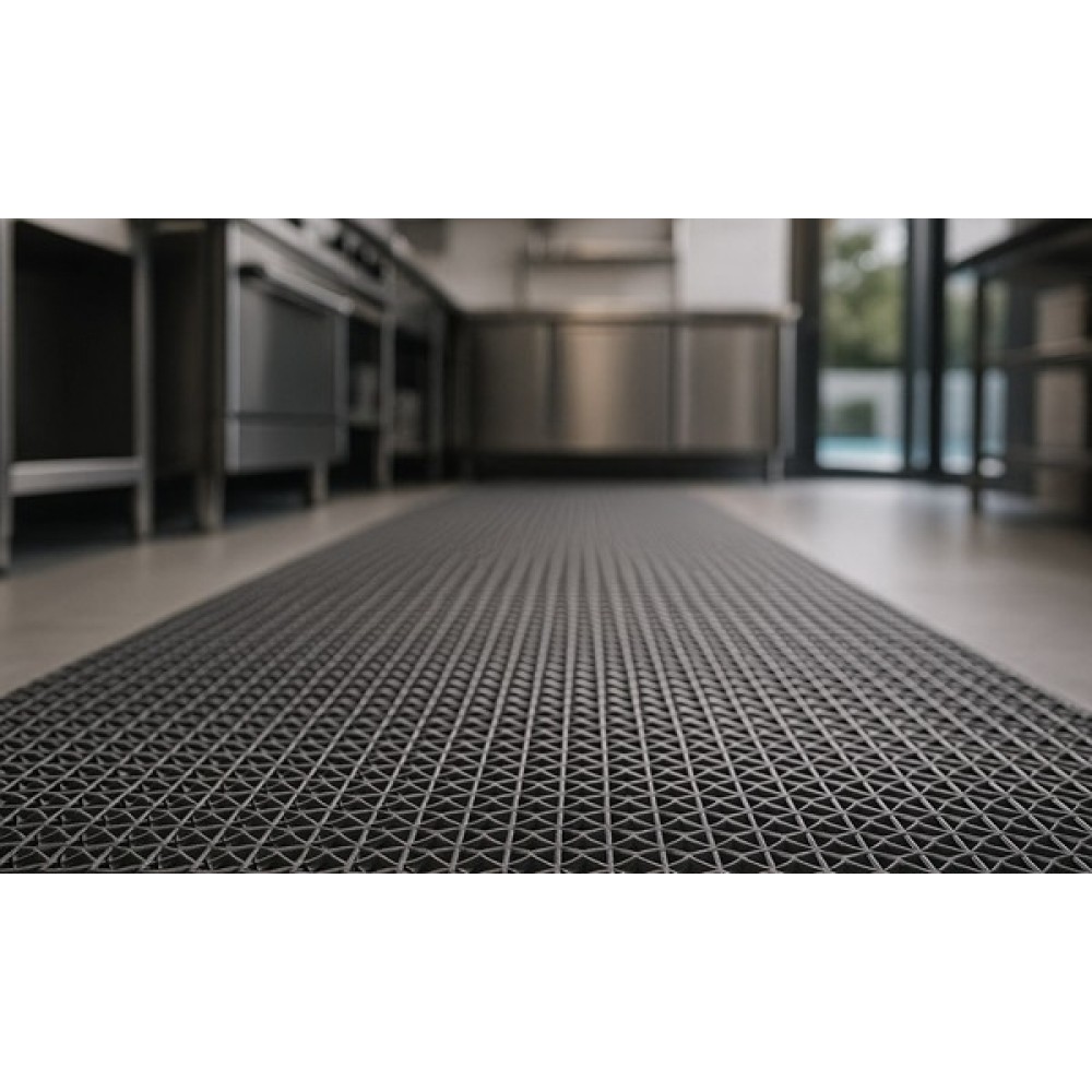 ΠΛΑΣΤΙΚΟ ΔΑΠΕΔΟ ZIGZAG ΜΑΤ 8mm GREY 1.20Μ NewPlan