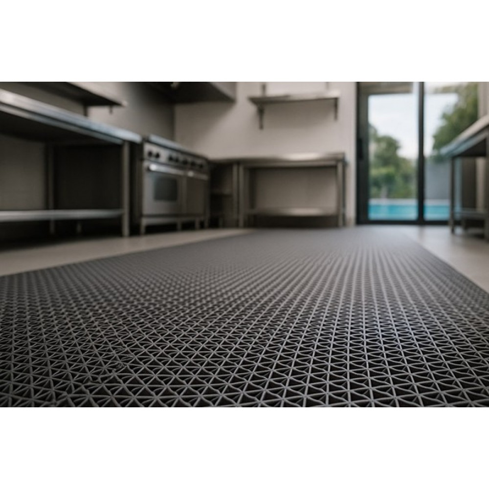 ΠΛΑΣΤΙΚΟ ΔΑΠΕΔΟ ZIGZAG ΜΑΤ 8mm GREY 1.20Μ NewPlan