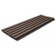 WPC PANEL 2ης ΓΕΝΙΑΣ ΜΕ 3D ΠΗΧΑΚΙΑ 25/147.5mm COFFEE 5530 NewPlan