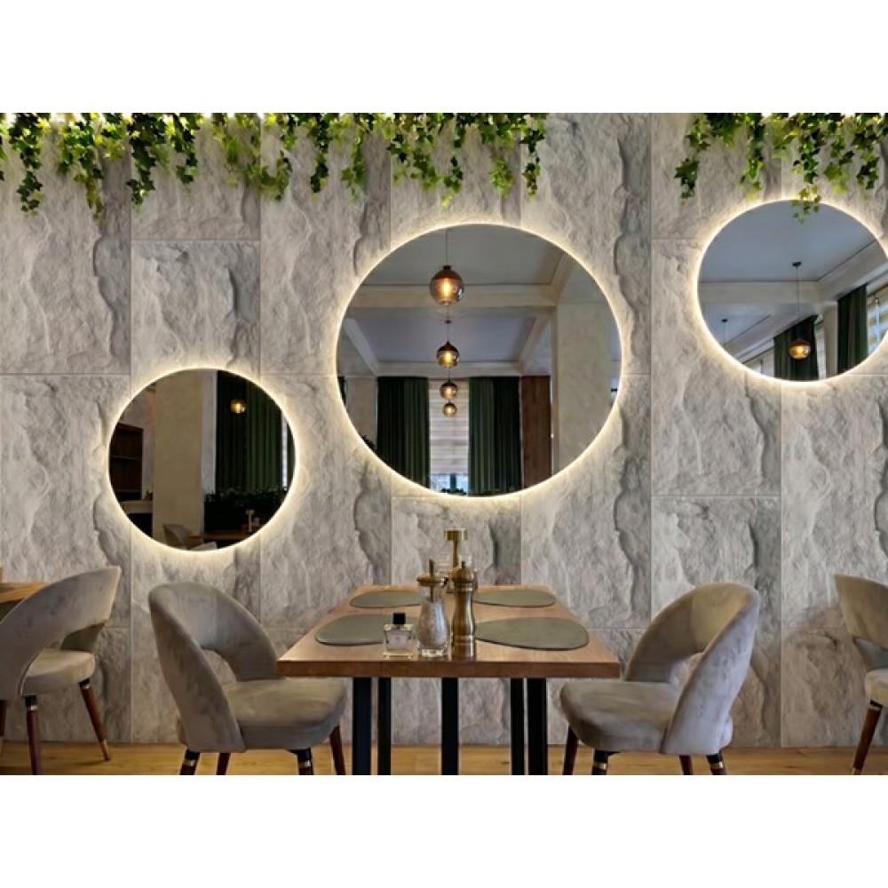 PANEL PU ΤΕΧΝΗΤΗΣ ΠΕΤΡΑΣ 314040 MUSHROOM STONE 600/1200mm LIGHT GREY NewPlan