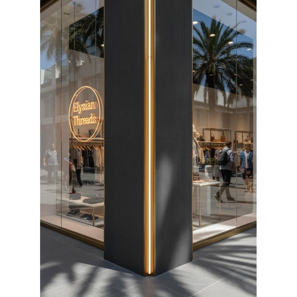 PANEL 119070 (ΚΙΒ   8ΤΜΧ) ΕΥΚΑΜΠΤΗΣ ΠΕΤΡΑΣ 600/1200mm LINE STONE BOARD DARK GREY NewPlan