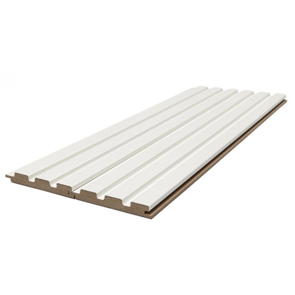 MDF PANEL ΜΕ 3D ΠΗΧΑΚΙΑ 502040 BEAT ST 16/119/2750mm WHITE NewPlan