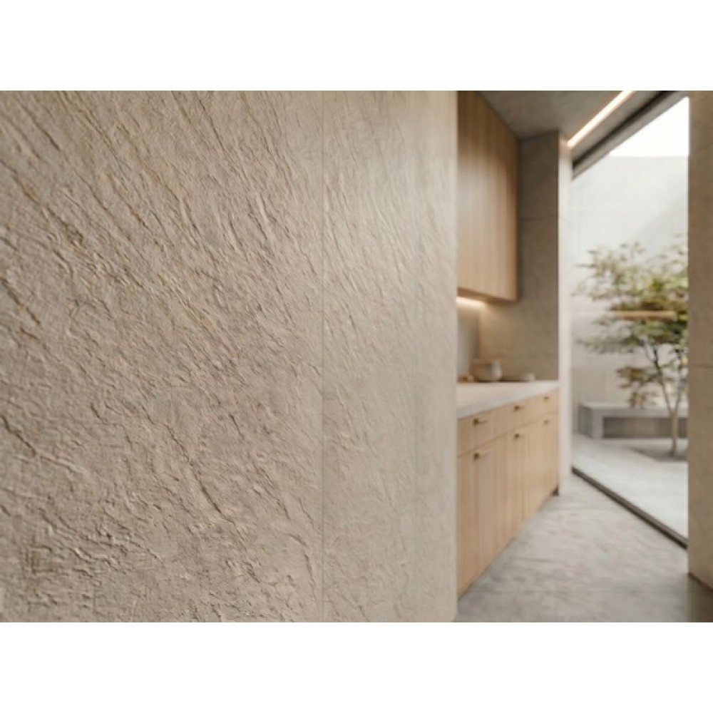 GIGA PANEL 1200/2800mm (ΣΕΤ 2ΤΜΧ)  ΕΥΚΑΜΠΤΗ ΠΕΤΡΑ 101020 SLATE BEIGE WHITE NewPlan