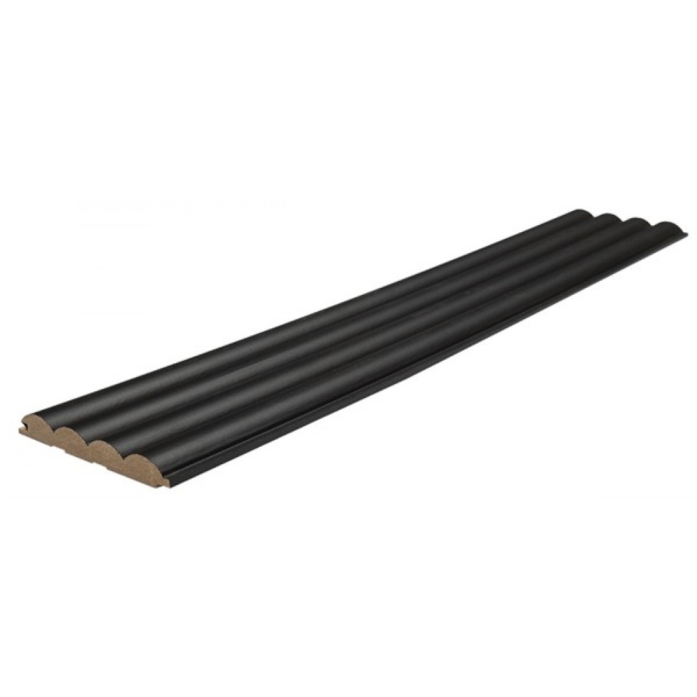 MDF PANEL ME 3D ΠΗΧΑΚΙΑ 805090 WAVE ST 16/119/2750mm BLACK EDITION NewPlan
