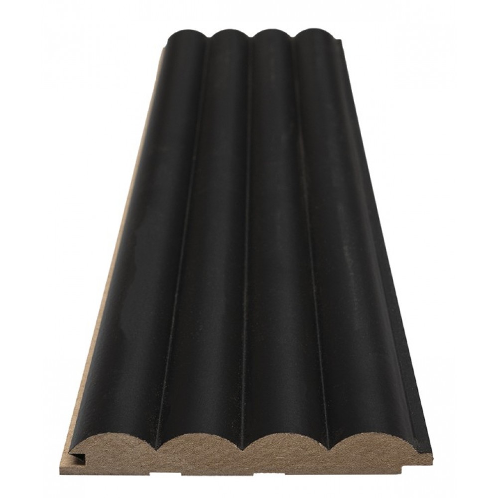 MDF PANEL ME 3D ΠΗΧΑΚΙΑ 805090 WAVE ST 16/119/2750mm BLACK EDITION NewPlan