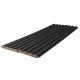 MDF PANEL ME 3D ΠΗΧΑΚΙΑ 805090 WAVE ST 16/119/2750mm BLACK EDITION NewPlan