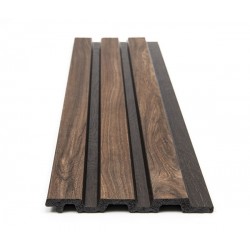 PS PANEL ΜΕ 3D ΠΗΧΑΚΙΑ 54 PIANO 12/122/2900mm WALNUT/DARK BROWN NewPlan