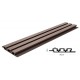 WPC PANEL ΜΕ 3D ΠΗΧΑΚΙΑ 25/176.5mm D.BROWN 8530 NewPlan