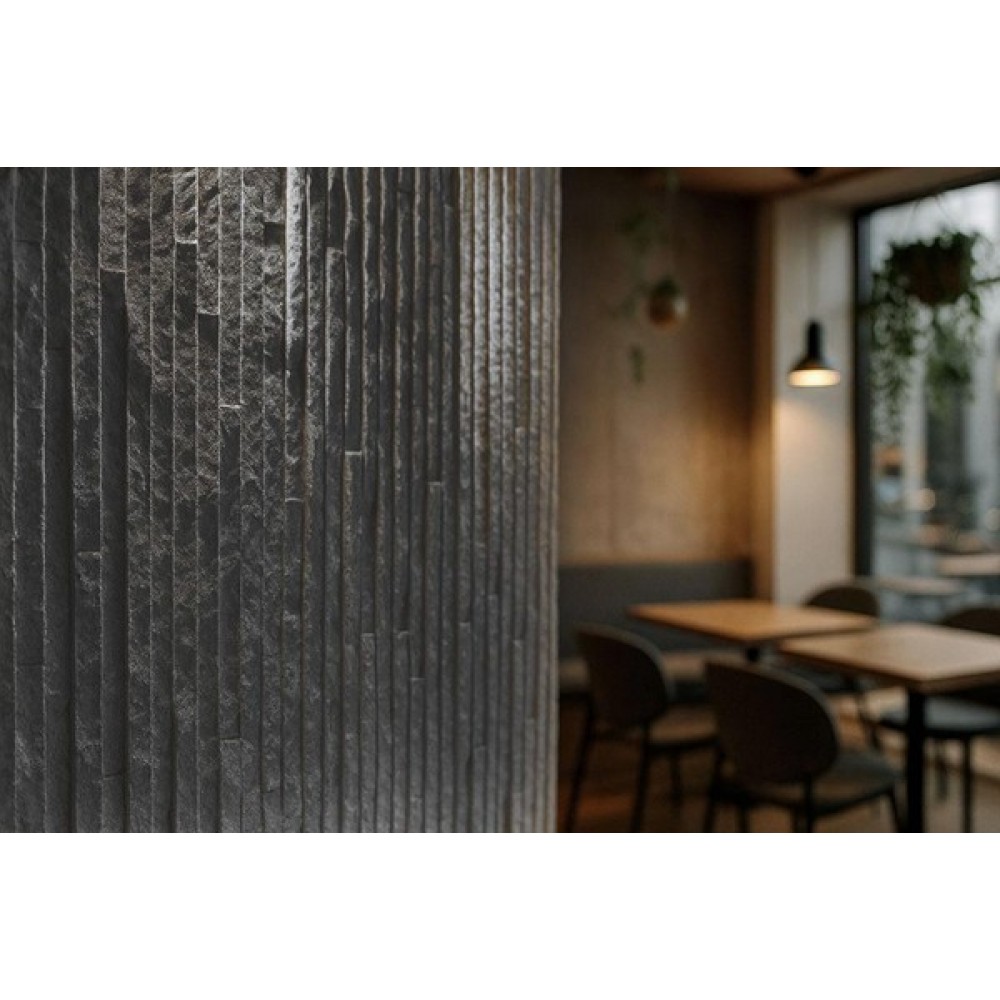 PANEL 111050 (ΚΙΒ 10ΤΜΧ) ΕΥΚΑΜΠΤΗΣ ΠΕΤΡΑΣ 600/1200mm MURETTO STONE MEDIUM GREY NewPlan
