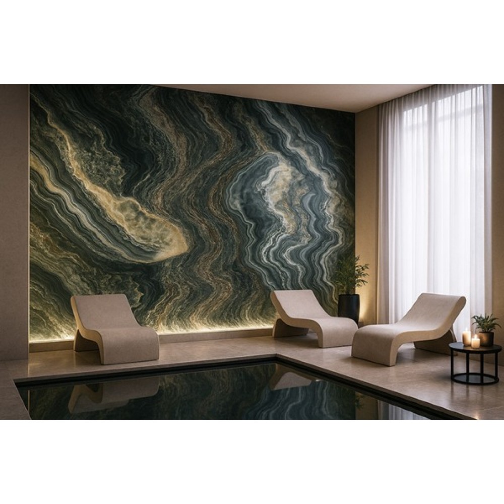 PVC MEGA PANEL 2.8/1220/2800mm ONYX GREEN 901 NewPlan