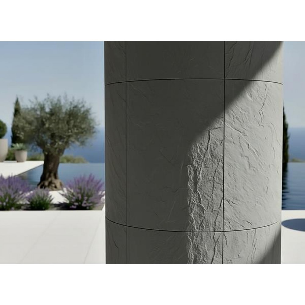 PANEL 101050 (ΚΙΒ   9ΤΜΧ) ΕΥΚΑΜΠΤΗΣ ΠΕΤΡΑΣ 600/1200mm SLATE MEDIUM GREY NewPlan