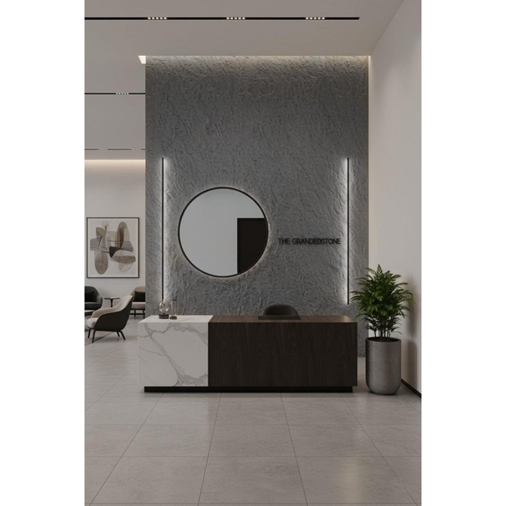 PANEL 108050 (ΚΙΒ 10ΤΜΧ) ΕΥΚΑΜΠΤΗΣ ΠΕΤΡΑΣ 600/1200mm ROUGH GRANITE MEDIUM GREY NewPlan