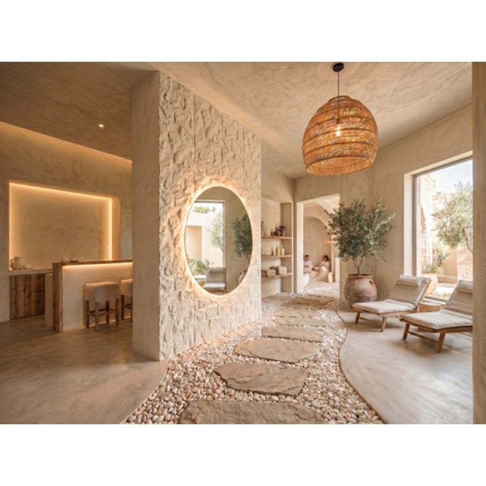 PANEL PU ΤΕΧΝΗΤΗΣ ΠΕΤΡΑΣ 321020 MOUNTAIN ROCK 600/1200mm BEIGE WHITE NewPlan