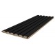 MDF PANEL ΜΕ 3D ΠΗΧΑΚΙΑ 505090 BEAT ST 16/119/2750mm BLACK NewPlan