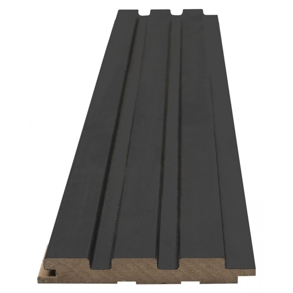 MDF PANEL ΜΕ 3D ΠΗΧΑΚΙΑ 507090 BEAT DL 16/119/2750mm BLACK LEAD NewPlan