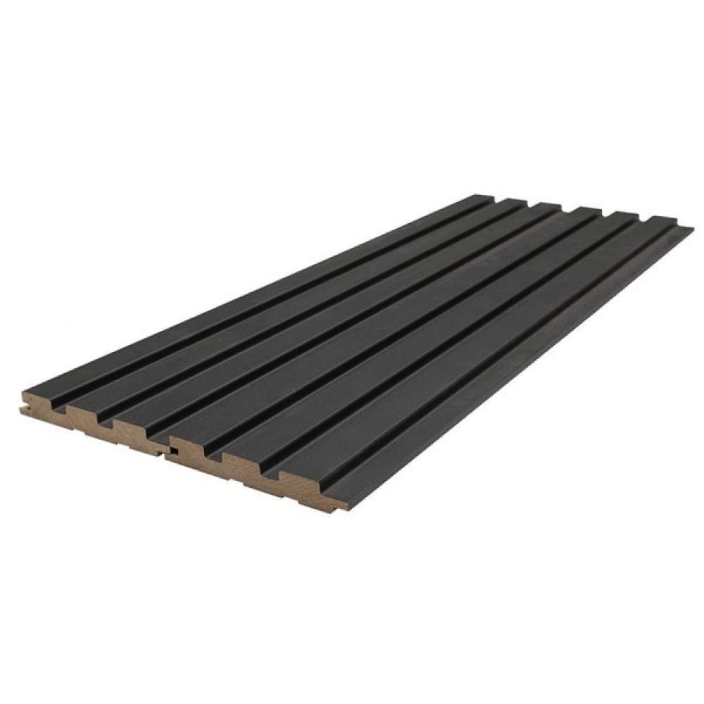 MDF PANEL ΜΕ 3D ΠΗΧΑΚΙΑ 507090 BEAT DL 16/119/2750mm BLACK LEAD NewPlan