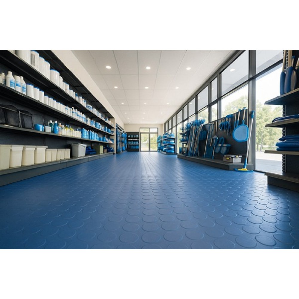 ΠΛΑΣΤΙΚΟ ΔΑΠΕΔΟ ΤΑΠΑ 1mm OCEAN BLUE 2Μ NewPlan