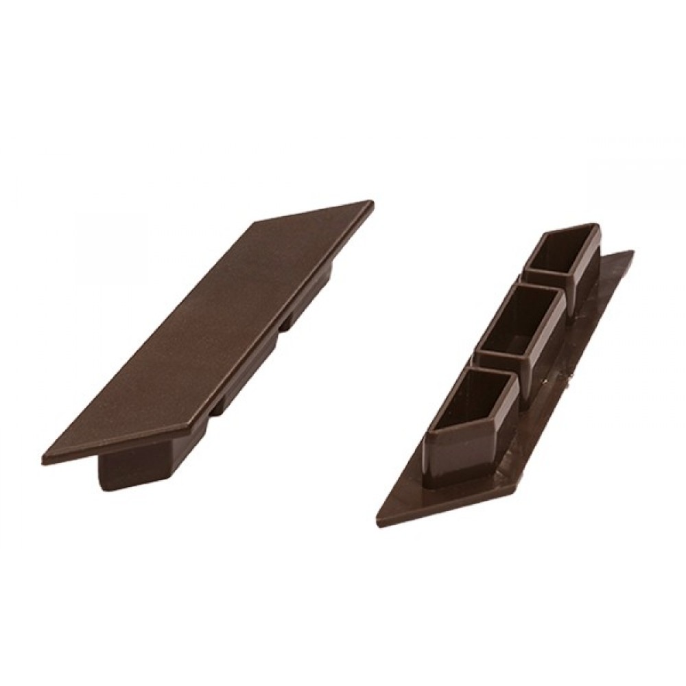 ΤΑΠΑ ΠΛΑΣΤΙΚΗ ΓΙΑ DECK ΠΕΡΙΦΡΑΞΗΣ  Φ12mm 60110 D.BROWN LEFT NewPlan