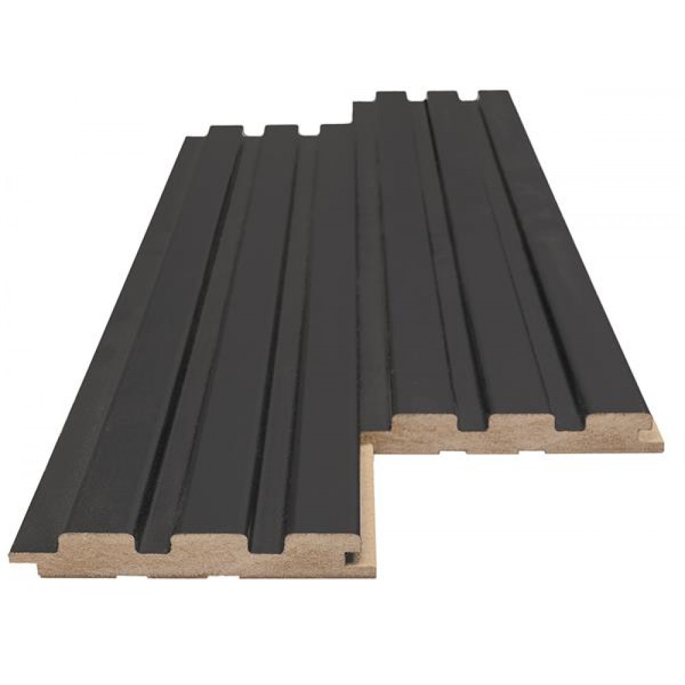 MDF PANEL ΜΕ 3D ΠΗΧΑΚΙΑ 507090 BEAT DL 16/119/2750mm BLACK LEAD NewPlan