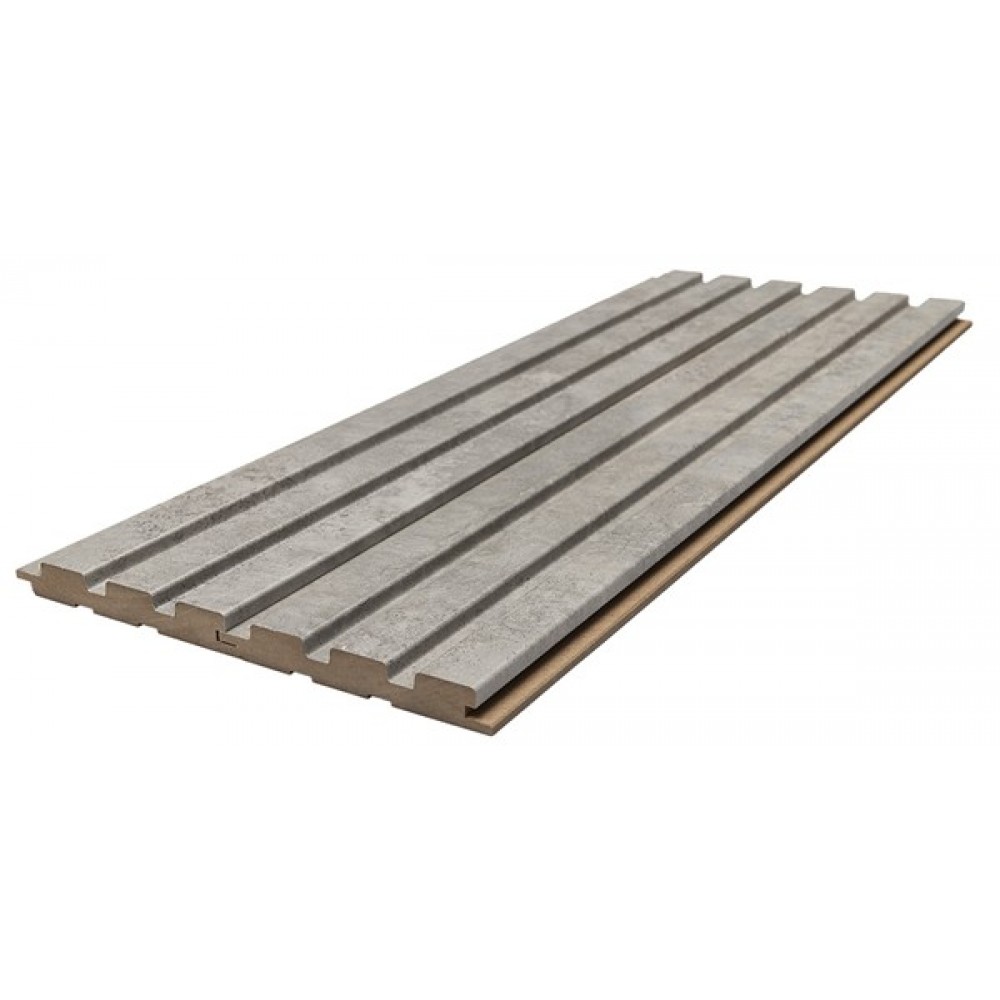 MDF PANEL ΜΕ 3D ΠΗΧΑΚΙΑ 504070 BEAT ST 16/119/2750mm CHICAGO CONCRETE NewPlan