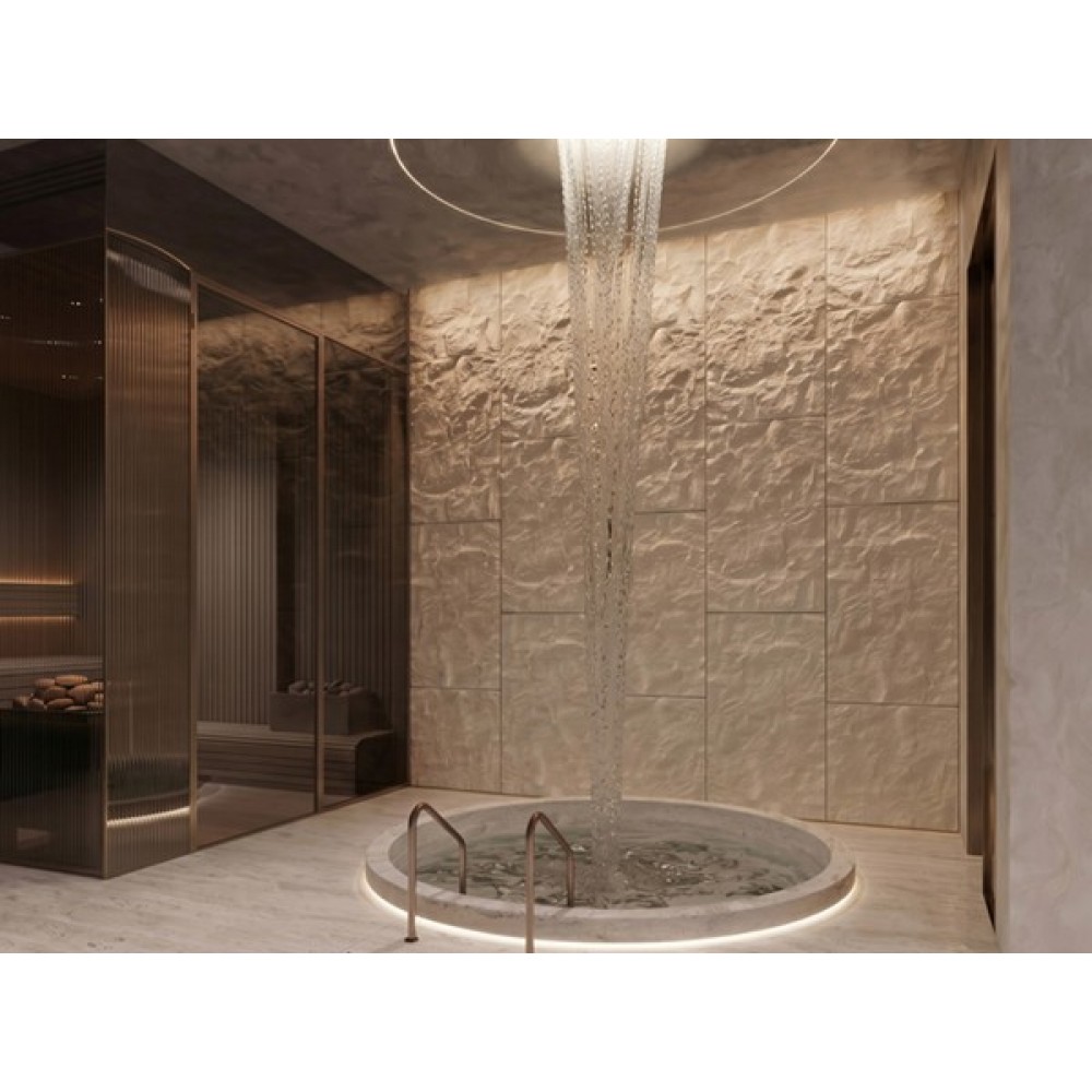 PANEL PU ΤΕΧΝΗΤΗΣ ΠΕΤΡΑΣ 334020 ROCK STONE 600/1200mm BEIGE WHITE NewPlan