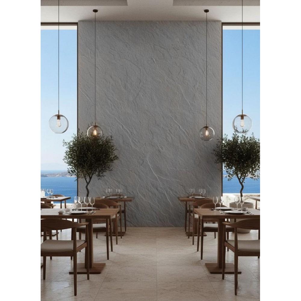 PANEL 101040 (ΚΙΒ 10ΤΜΧ) ΕΥΚΑΜΠΤΗΣ ΠΕΤΡΑΣ 600/1200mm SLATE LIGHT GREY NewPlan