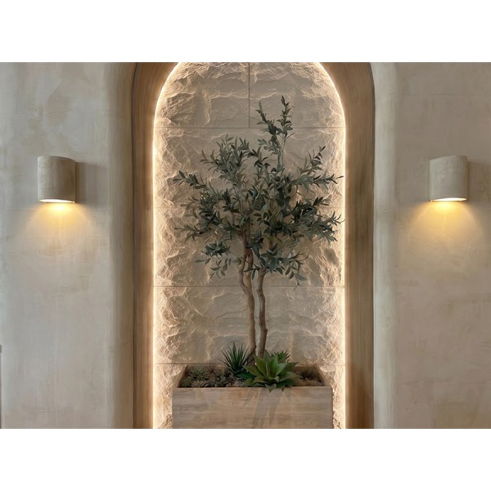 PANEL PU ΤΕΧΝΗΤΗΣ ΠΕΤΡΑΣ 314020 MUSHROOM STONE 600/1200mm BEIGE WHITE NewPlan