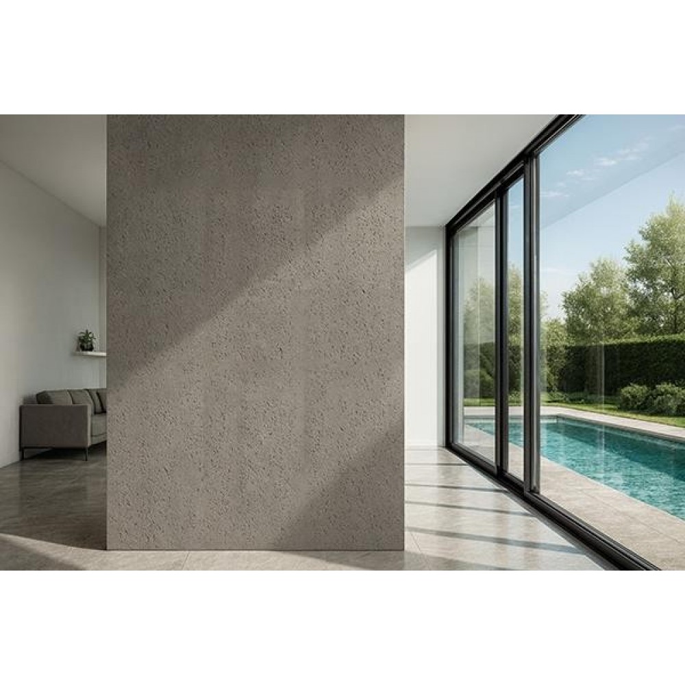 PANEL 104040 (ΚΙΒ 10ΤΜΧ) ΕΥΚΑΜΠΤΗΣ ΠΕΤΡΑΣ 600/1200mm TRAVERTINE LIGHT GREY NewPlan